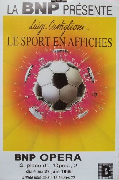 null CASTIGLIONI Luigi. 

Affiche pour l'Exposition "Le Sport en Affiches" 

1986....