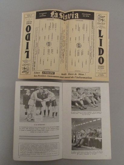 null Programme officiel de la Finale de la Coupe de France du 3 mai 1958 entre Le...