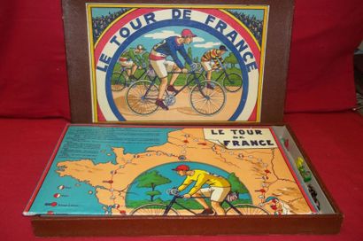 null Boîte à jeu "Le Tour de France".

Boîte complète contenant le parcours, les...