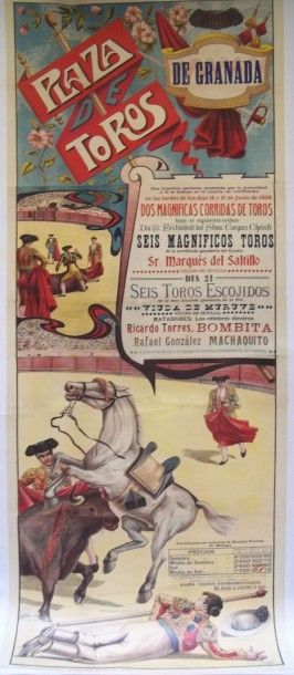 null "VIMO (J.). Plaza de Toros de Granada. Courses du 18 au 21 juin 1908. 

Imp....