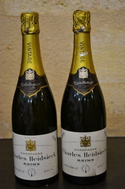 null 2 Blles : Champagne CHARLES HEIDSIECK Brut 1964

Et. légèrement tachées mais...