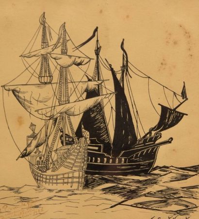 null SAUSSAUTE-HARGOUET Henry (XXème siècle)

Navires en mer

Encre sur papier

Signée...