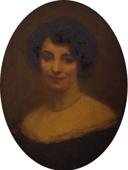 null ODY (XIXème siècle)

Portrait de femme

Huile sur panneau à vue ovale

Signée...