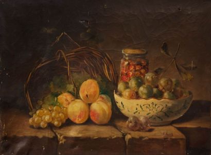 null KOCK F. (XIXème siècle)

Nature morte aux raisins

Huile sur toile

Signée en...