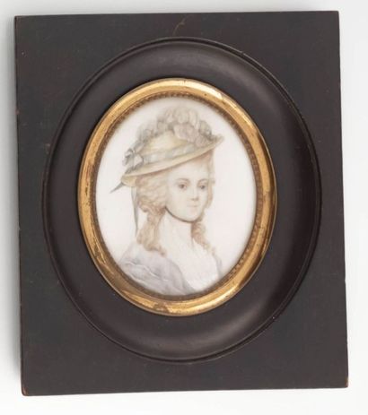 null École Française du XIXème siècle

Jeune fille au chapeau à plumes

Miniature...
