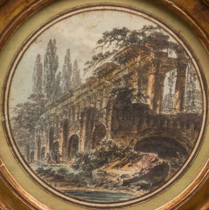 null PERNET Jean-Henry Alexandre (c 1763 - ? )

attribué à

La villa Madame

Paire...