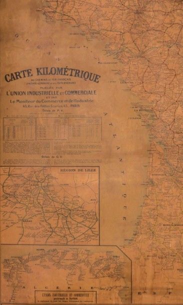 null Carte Kilométrique au départ de Bordeaux

Gravure sur papier marouflé sur toile

Imprimeur...