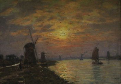 null BRUGAIROLLES Victor (1869-1936)

Paysage aux moulins au bord du fleuve

Huile...
