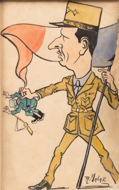 null MALAPERT Louis Maurice dit MALAP

(1889-1958)

Le Général de Gaulle chassant...