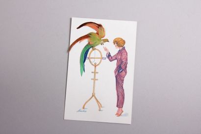 null Série de 10 CP en couleur et plumes

illustrées par Xavier SAGER collection

trichromes...