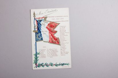null Lot de 9 CP en couleurs drapeaux Allemand

et Français et une carte de décorations...