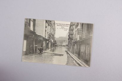 null Lot de 24 CP sur le thème des

inondations de 1910 à Paris

(bon état général,...