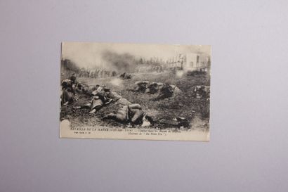 null Lot de 11 CP illustrant la Bataille de la

Marne (6-13 sept 1914) en noir et...