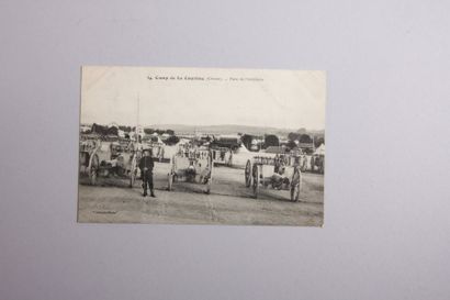 null Lot de 12 CP en noir et blanc illustrant le

camp militaire de La Courtine dans...