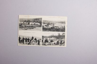 null Lot de 12 CP en noir et blanc illustrant le

camp militaire de La Courtine dans...