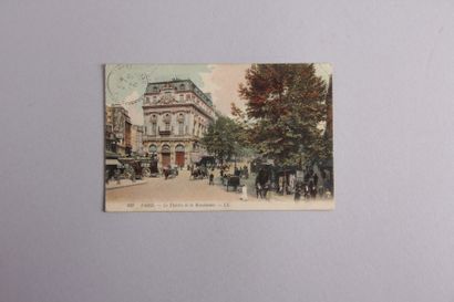 null Lot de 32 CP Monuments

et Places à Paris, on y joint deux cartes sur

l'Exposition...