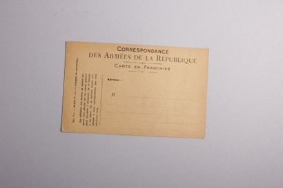 null Lot de 16 CP Correspondance des Armées

de la République en franchise - carré...