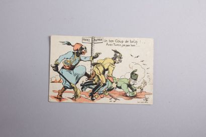 null Lot de 10 CP humoristiques datant de

la Première Guerre mondiale illustrées...