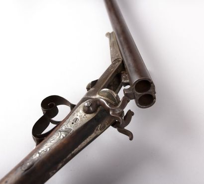 null Fusil de chasse percussion à broche -

canons juxtaposés de 76 cm - Cal. 12

ouverture...