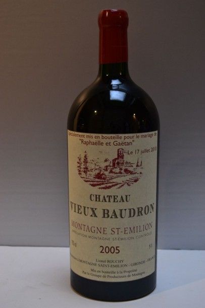 CH VIEUX BAUDRON 1 Jéro	CH. VIEUX BAUDRON	Montagne St Emilion	2005

	( 5 litres )....