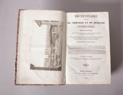 CHIRURGIE [COLLECTIF] Dictionnaire usuel de chirurgie et de médecines vétérinaires.

Paris,...
