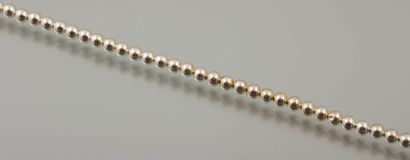 COLLIER Collier en perles d'argent dit collier marseillais

Poids brut : 16.7 g

Arrêt...