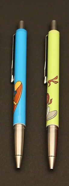 PARKER PARKER, deux stylos dont bande dessinée