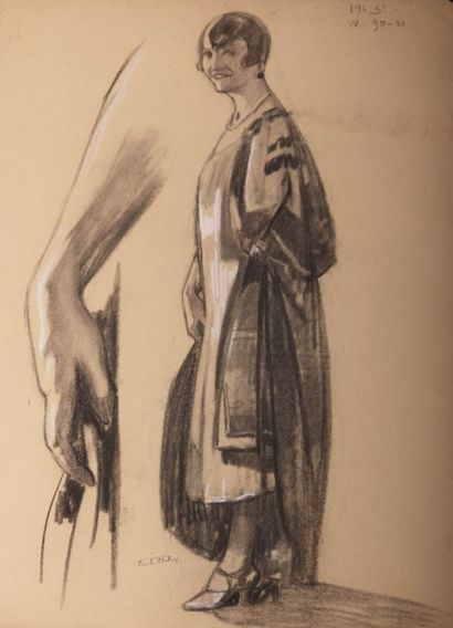 null AUBRY Émile (1880-1964)

Femme en tenue de soirée souriant - Étude de main

Fusain...