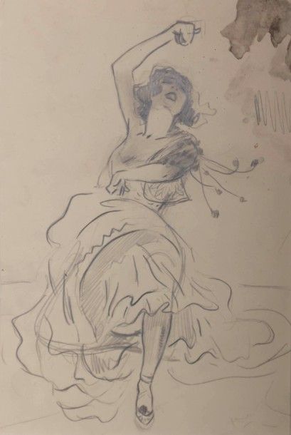 null PRÉJELAN René (1877-1968)

Danseuse de Flamenco - Etude de danseuse

Crayon...
