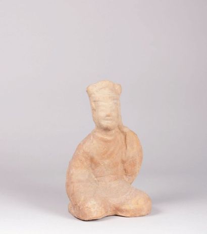 null CHINE

Sculpture en terre cuite polychrome, la tête en plomb

représentant un...