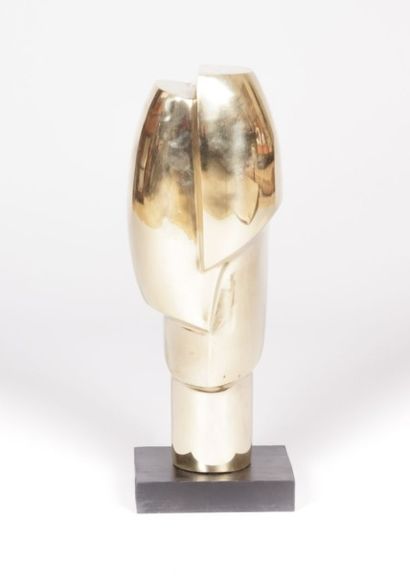 null GUILLOT de SUDUIRAUT Martial (né à Bordeaux en 1945)

La tête au turban (1979)

Bronze...
