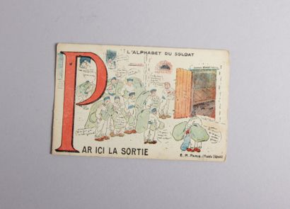 null Lot de 6 CP Halte là! E.R Paris. Alphabet

du soldat : Natation en chambre -...