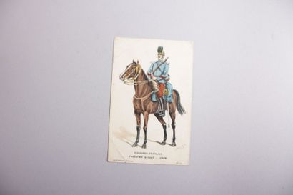 null Lot de 21 CP en couleurs illustrant

l'Armée, les guerres Napoléoniennes et...