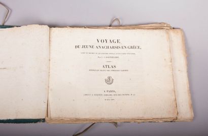 null BARTHELEMY J.J. Atlas rédigé et gravé par Ambroise Tardieu. Voyage du jeune...