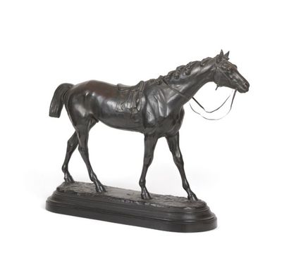 null BARYE Alfred (1839-1882)

Vermouth

Bronze à patine brune

Signé, daté et situé...