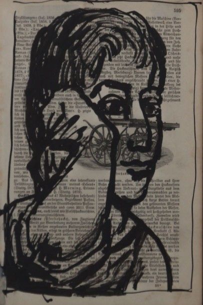 null RALF (XXème siècle)

Portrait de femme

Encre sur papier imprimé

Marqué au...
