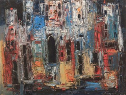 null BATE Stanley (1903-1972)

Composition urbaine

Huile sur toile

Signée en bas...
