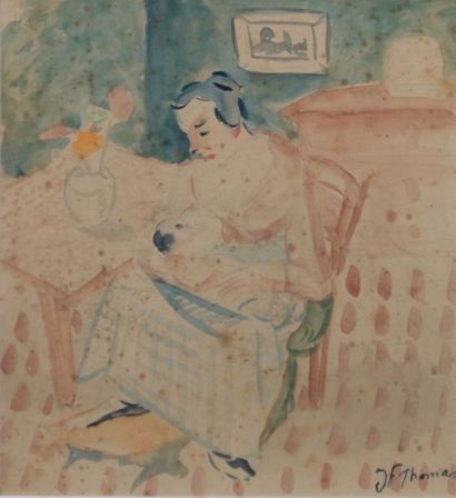 null THOMAS Jean-François (1894-1939)

Femme allaitant son enfant

Aquarelle sur...