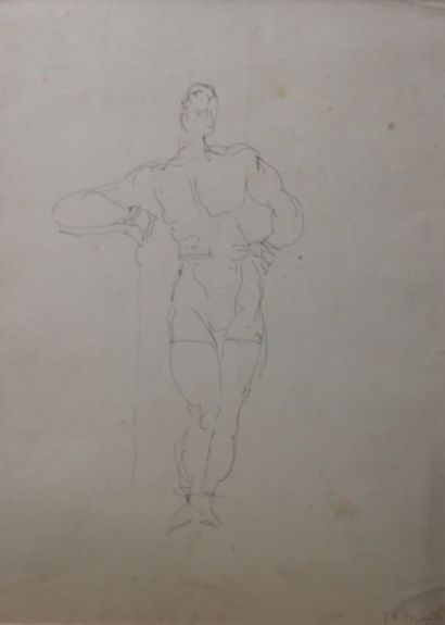null THOMAS Jean-François (1894-1939)

Monsieur Muscle

Encre sur papier

Signée...