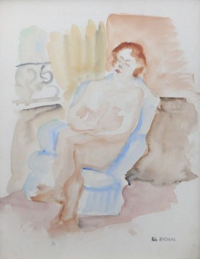 null THOMAS Jean-François (1894-1939)

Femme assise dans un fauteuil

Aquarelle sur...