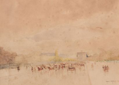 null GARAT Francis (Bordeaux 1853 - ?)

Vue des Champs Elysées

Aquarelle sur papier

Signée...