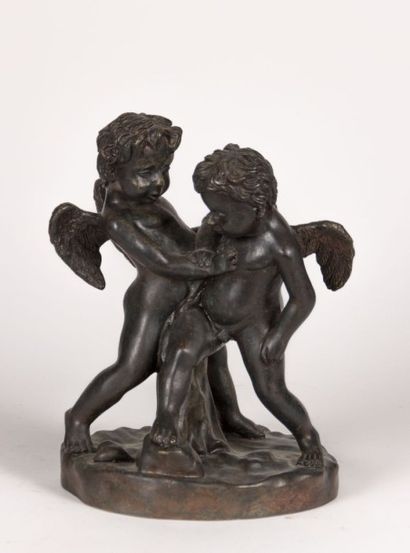 null ANONYME

Deux amours jouant

Bronze à patine brune

XIXème siècle

Haut. : 24,5...