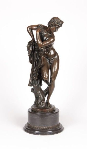 null DE BOLOGNE Jean (1529-1608) d'après

Apollon

Bronze à patine brune

Signé Giambologna

Contre...