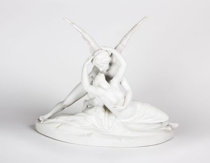 null CANOVA Antonio (1757-1822) d'après 

Psyché ranimée par le baiser de l’Amour

Biscuit

XXème...