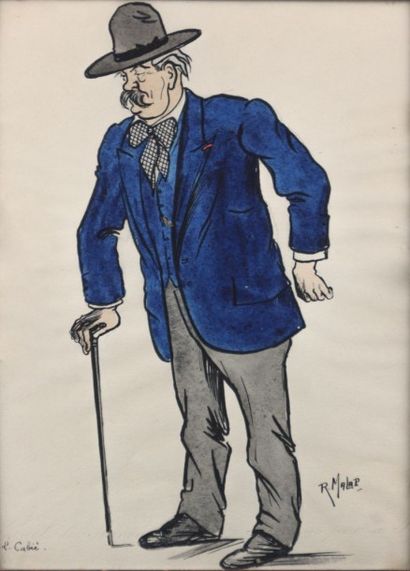 null MALAPERT Louis Maurice dit MALAP

(1889-1958)

Portrait en pied de L. Cabié...
