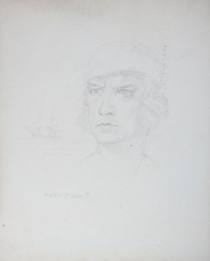 null ALAUX Gustave (1887-1965)

Portrait de corsaire

Crayon

Signé en bas à gauche,...