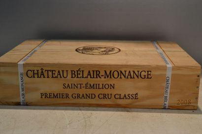 null 6 Blles	CH. BÉLAIR MONANGE	St Emilion 1er GCC	2008

	CBO NI.