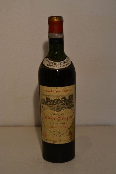 null 1 Blle CH. CALON SÉGUR St Esthèphe GCC 1953
Et. un peu plus tachée sinon bonne....