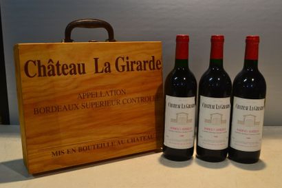null 3 Blles	CH. LA GIRARDE	Bordeaux Sup.	1989

	Présentation et niveaux impeccables....