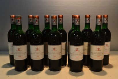 null 12 Blles	CH. PAPE CLÉMENT	Graves GCC	1970

	Et. impeccables. 2 capsules corrodées....